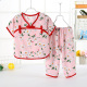 . Childrens bông lụa pajama set mùa hè mỏng điều hòa không khí quần áo nhỏ và trẻ chàng trai cô gái với nhà ngắn tay.