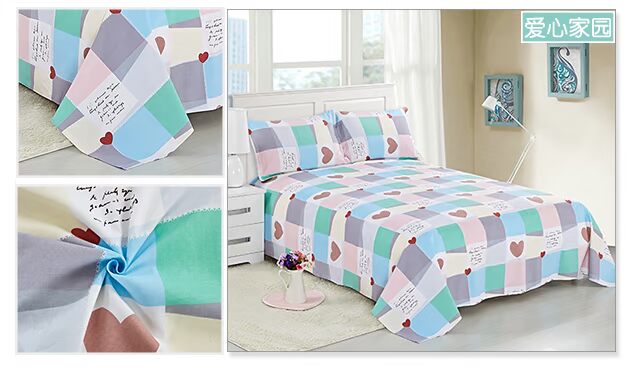 Vải thô cũ mùa hè mát tấm đơn mảnh cotton dày đơn giản đôi thoải mái thoáng khí 1,5 mét 1,8m - Khăn trải giường trải giường