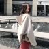 Jill big chị 2018 mùa đông dài tay áo len trùm đầu hai mặt áo len ngắn áo len áo cardigan nữ hàn quốc Áo khoác ngắn