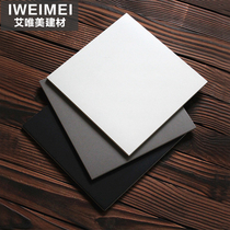 Solid color small floor tiles black and white light gray dark gray 300x300 wall tiles Childrens tiles Matt non-slip bathroom