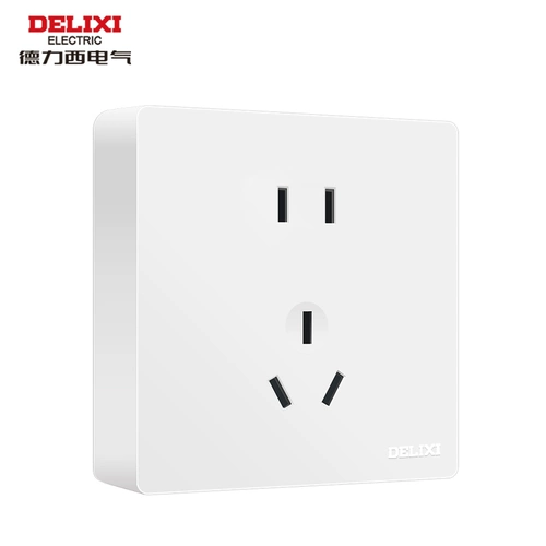 Delixi Electric открытая розетка с пятью, десятью и 15 отверстиями, открытая проводная коробка, бытовой ультратонкий пористый панельный переключатель