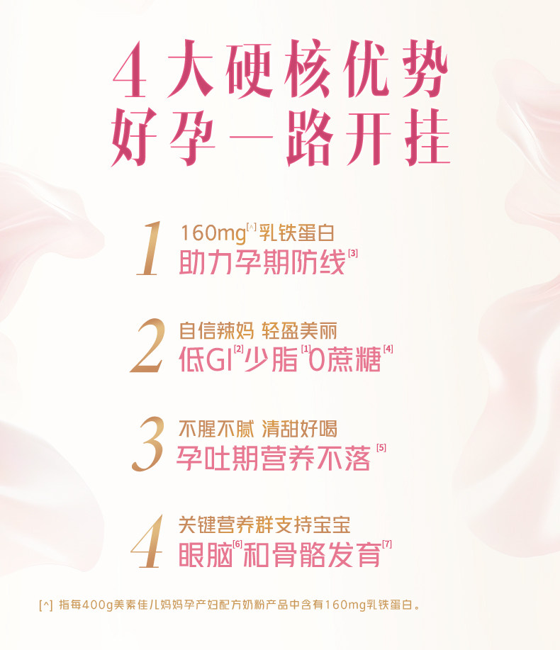 【新品】美素佳儿妈妈孕产妇配方奶粉（调制乳粉）400g*1罐 — 7