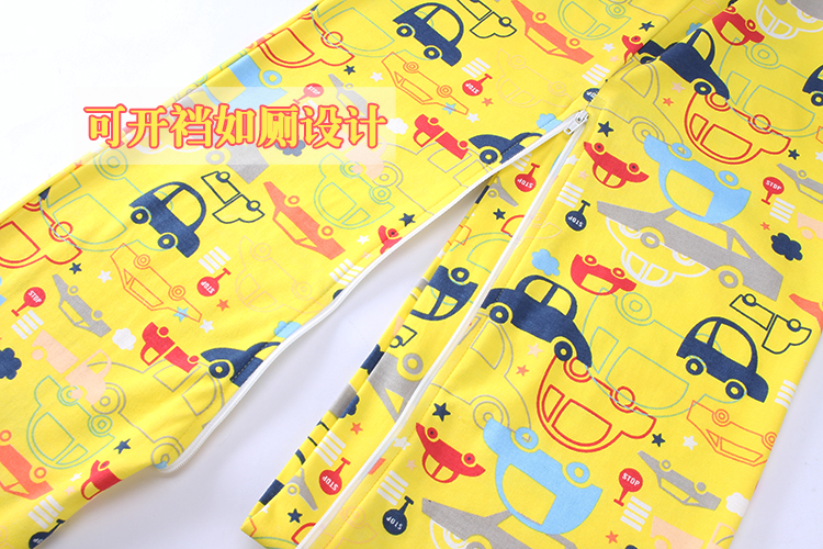 Mùa xuân và mùa thu dài tay cotton nam và nữ quần áo trẻ em romper 3 cỡ lớn 4 trẻ em 5 cơ thể 6 mảnh đồ ngủ 2-7 tuổi quần áo trẻ em xuất khẩu