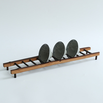 Tea cup holder bamboo cup holder accessories kung fu tea set tea ceremony zero with storage drain bamboo cup holder carbonization