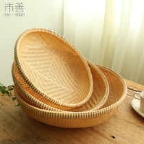 Mu Shan bamboo basket Bamboo dustpan Bamboo basket Bamboo basket Storage basket Bamboo plaque fruit basket Bamboo vegetable basket Small dustpan Bamboo basket
