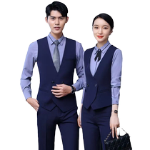 Hotel Front Desk Work Dress Lady Autumn Winter Professional Dress Suit KTV Cashier Waitress Tooling Uniform