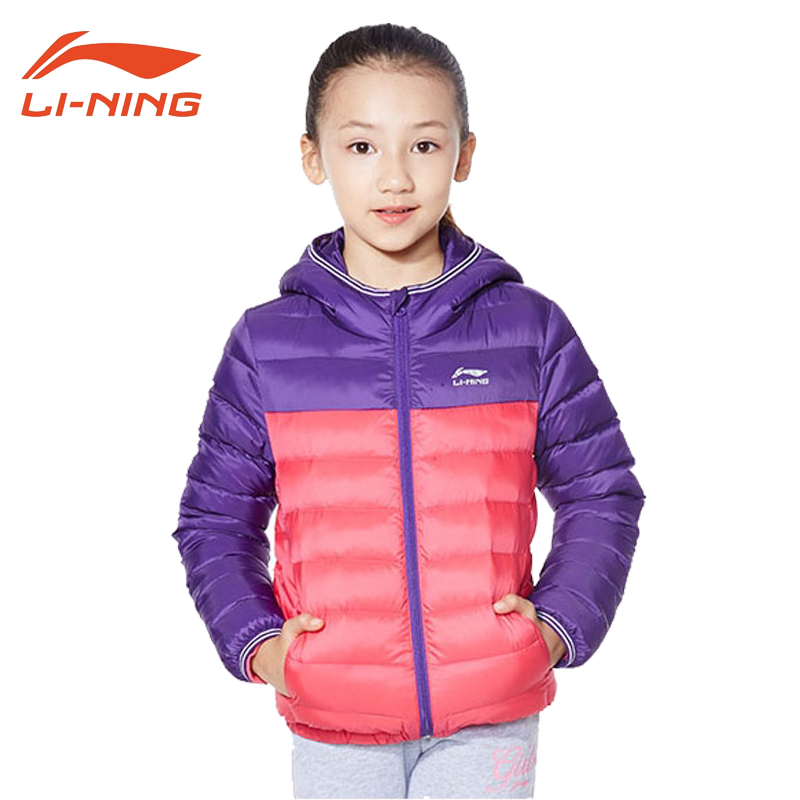 chàng trai quần áo và nữ Li Ning trẻ em ánh sáng xuống con áo khoác mùa đông ấm áp xuống ngắn ngắn 100 thiết lập kích thước của trẻ em xuống áo khoác.