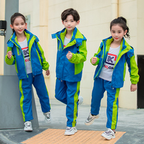 Kindergarten garden clothes spring and autumn school uniforms set Sports School uniforms childrens clothes three-in-one detachable