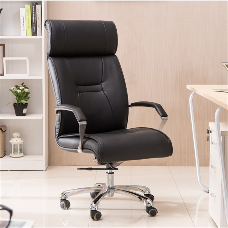 Computer chair leather boss staff office chair lift swivel chair home recliner bow seat factory direct sales