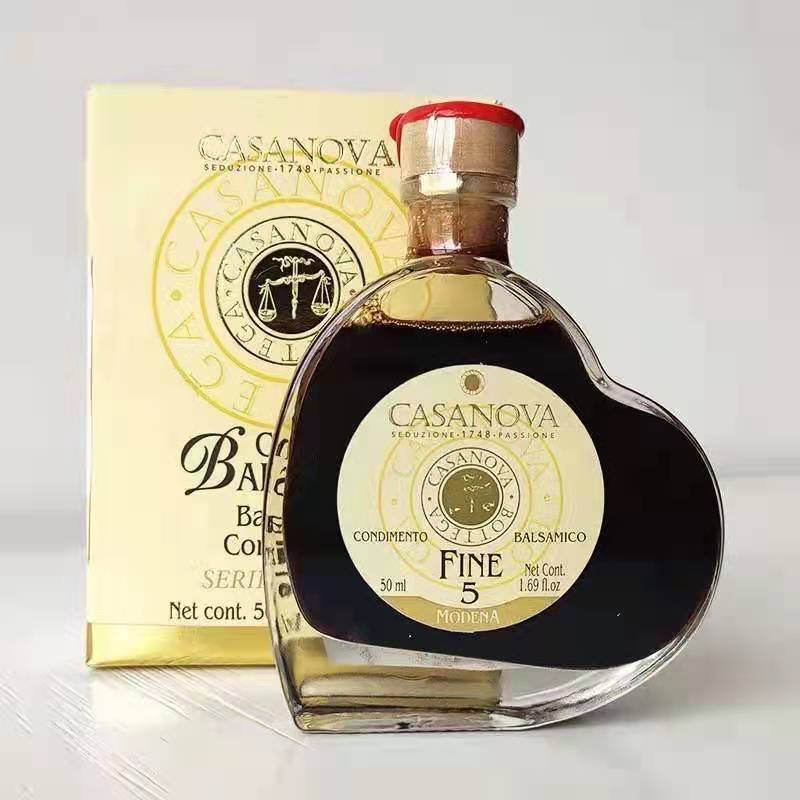 Italian imported Casanova heart-shaped Modena grape balsamic vinegar 50ml Valentine's Day classic balsamic vinegar