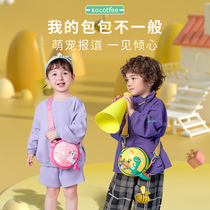 KK Tree Children Packs Girl Cute Baby Boy Fashion Small Inclined Satchel Mini Foreign Air Wallet 2022 new