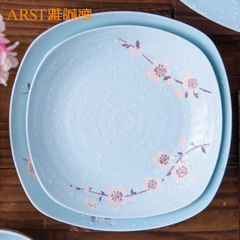 Ya cheng DE bowl under the glaze color Japanese ceramic bowl household tableware suit dishes dishes tableware millet rice bowl
