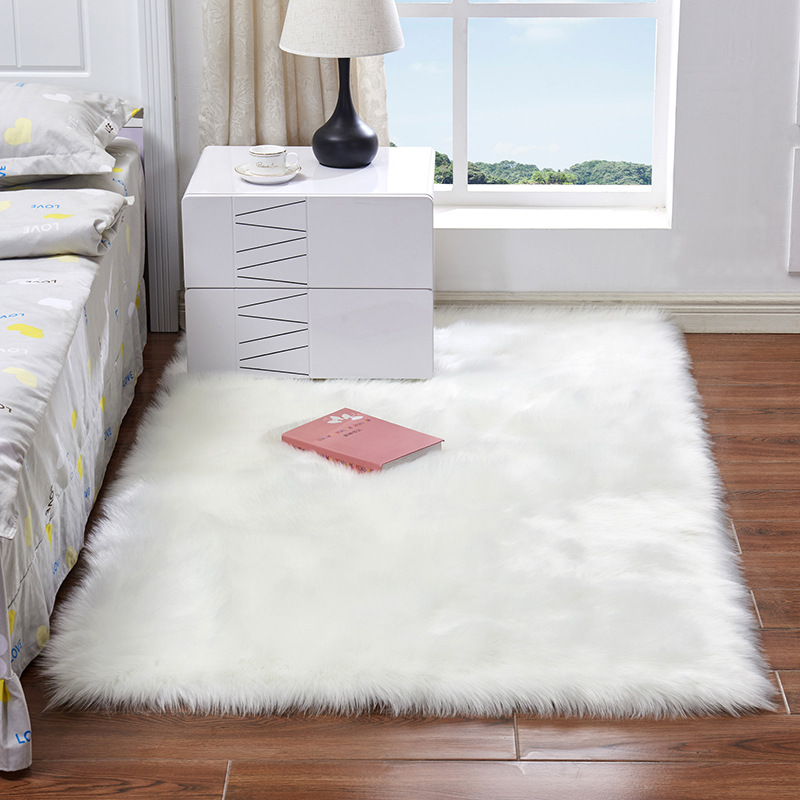 Nordic Light Extravagant Fairy Carpet Living-room Sofa Bedroom Tea Table Mat Bedside Full Of Machine Washable Girl Long Suede Home