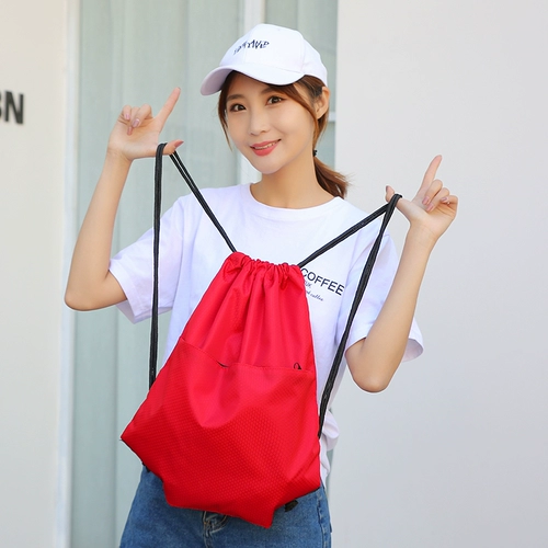 Водонепроницаемый мешочек, рюкзак подходит для мужчин и женщин, простая сумка для хранения для путешествий, делается под заказ, с печатью вашего логотипа, на шнурках