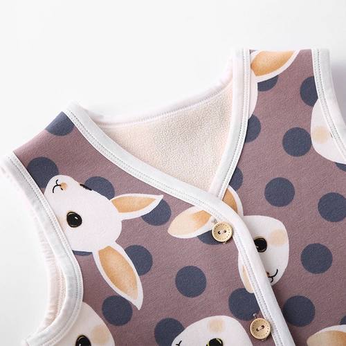 Детский утепленный жилет, кардиган, пони, демисезонный бюстгальтер-топ