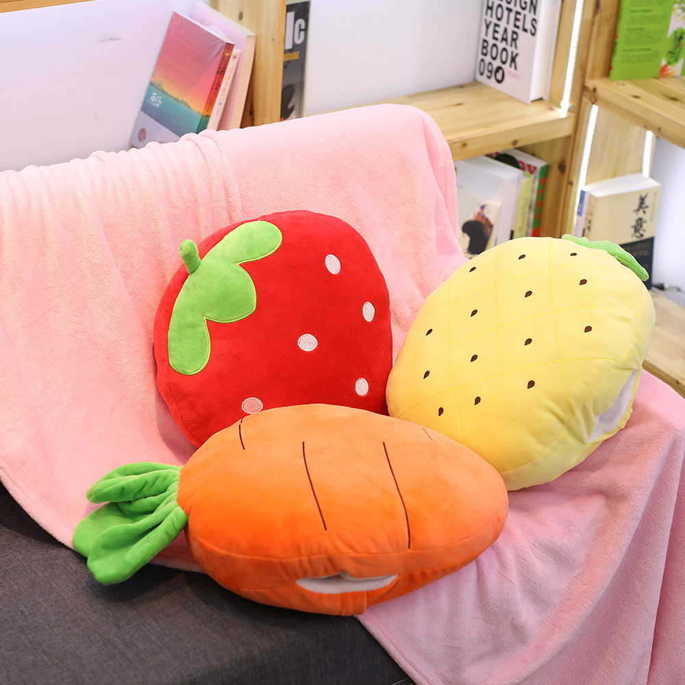 Car pillow quilt dual-purpose multifunctional nap pillow air conditioner blanket coral velvet personality cute female winter