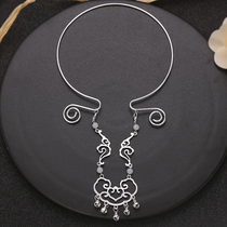 Antique Jewelry ying luo collar state of Hanfu accessories necklace tassel pendant costume girl necklace Song made jewelry