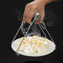 304 stainless steel anti-scalding clip casserole steamer clip dish holder kitchen tool non-slip tray clip