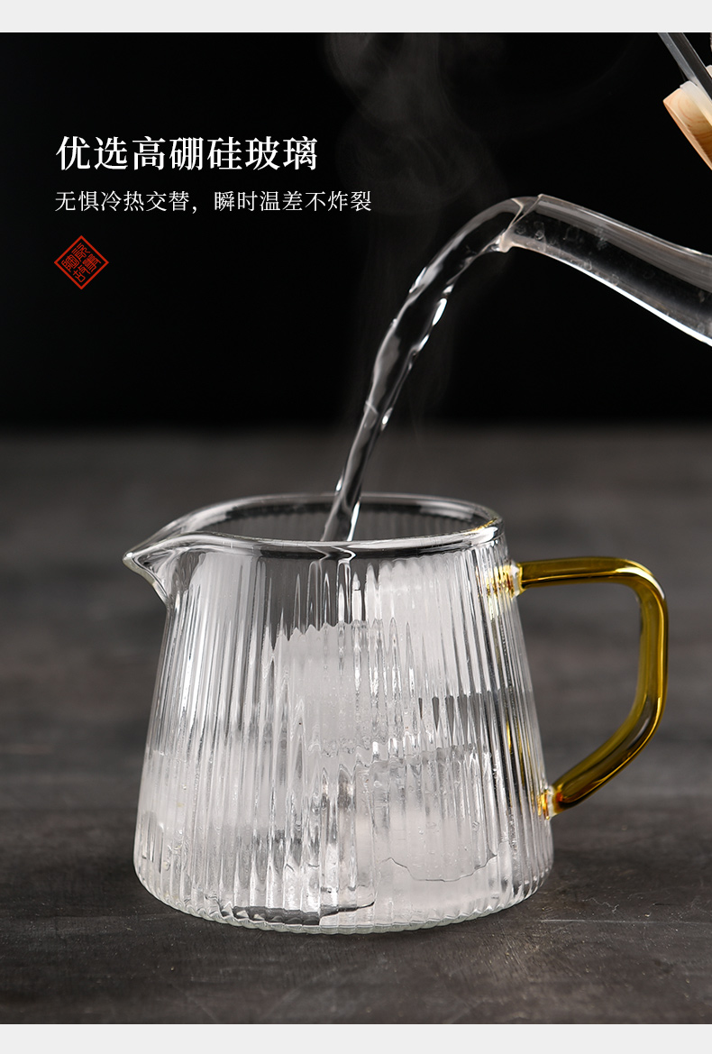 Household Japanese flower pot story glass teapot exchanger with the ceramics thickening high temperature resistant filter black tea tea set