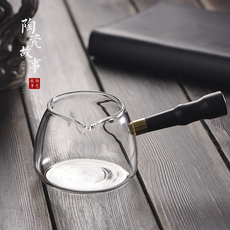 Ceramic fair story cup by high temperature resistant glass side points tea) suits for more kung fu tea set tea sea