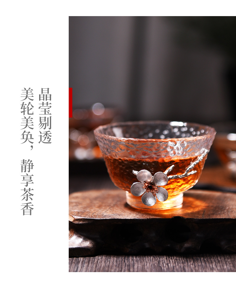 Ceramic story master sample tea cup cup single cup glass hammer stick a small Japanese kung fu tea tin, tea sets tea cups