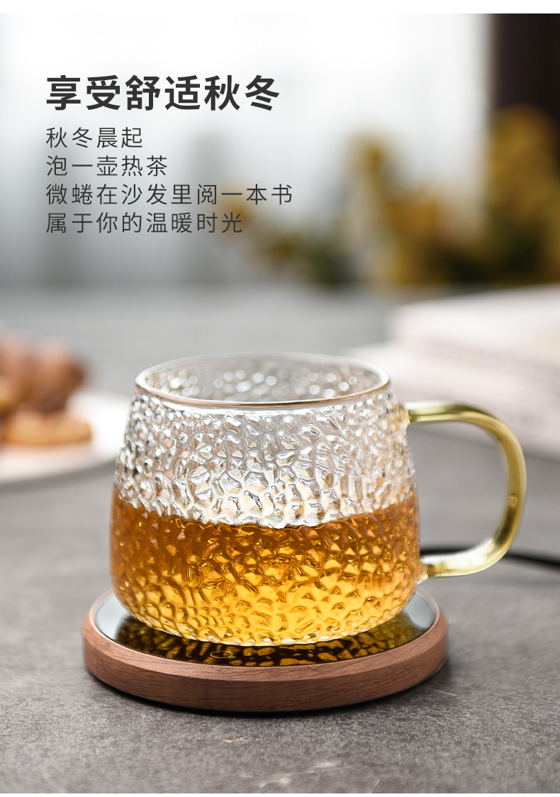 Ceramic story thermostatic cup mat insulation base a warm cup of hot milk an artifact heater heating cup mat 55 degrees