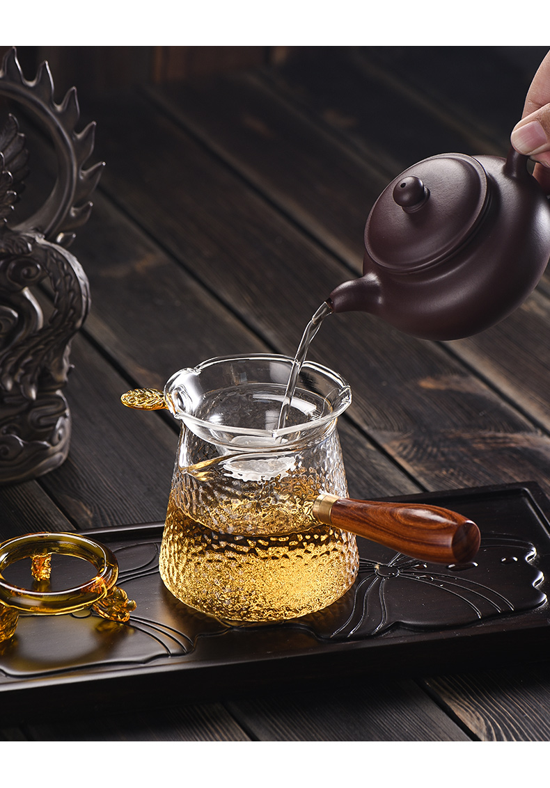 Ceramic fair story cup by high temperature resistant glass side points tea) suits for more kung fu tea set tea sea