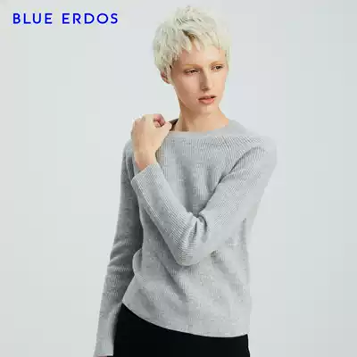 BLUE ERDOS women's round neck Women's pullover pure cashmere sweater