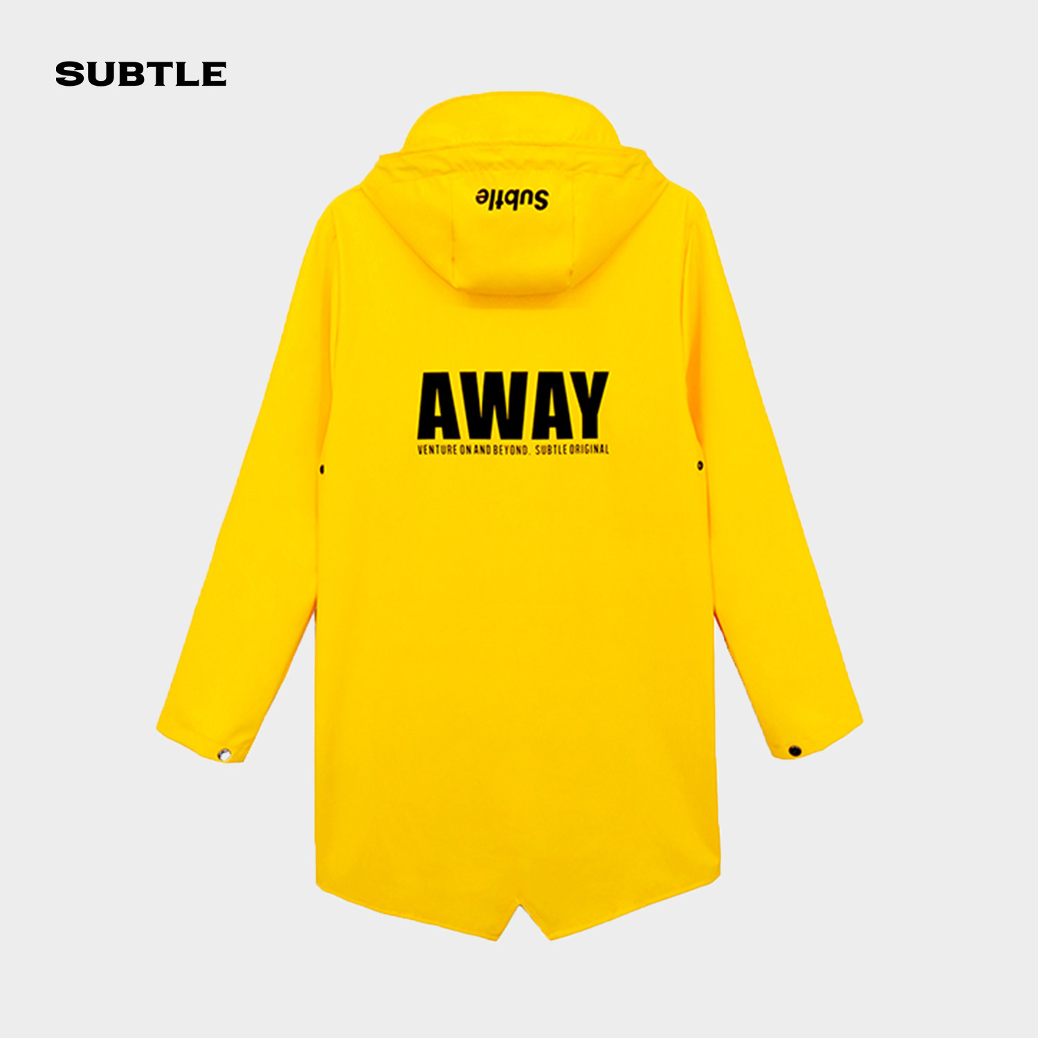 SUBTLE AWAY wind and rain clothing Tide brand riding rain suit fashion poncho female long full body rain suit men's jacket