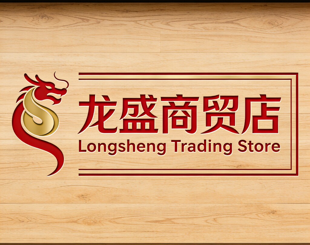 龙盛服装店的LOGO