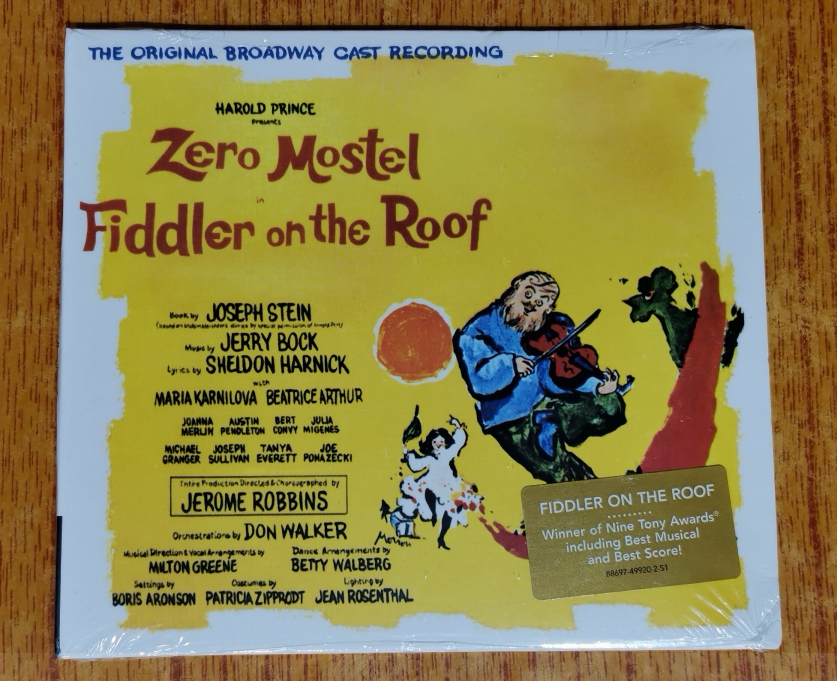 Small violinist on the roof, Broadway soundtrack recording Sony Music paper Box original CD brand new F01