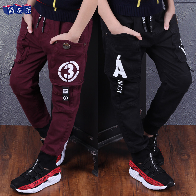 Boy's clothing pants 2022 Spring and autumn clothes new Korean version Children boy's baby pants CUHK Casual Tide Wear Tide Outside