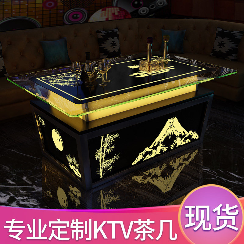 2021 New ktv Tempered Glass Bar manufacturers customize the new songroom cabin for the new light - room cabin
