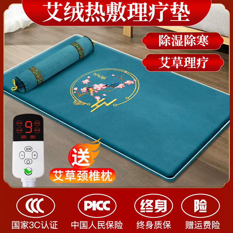 Eivet Electro-Thermal Physiotherapy Blanket Moxibustion Mattresses Single Body Moxibustion Home Upscale Hot Compress Bag Heating Aigrass Electric Bedding-Taobao