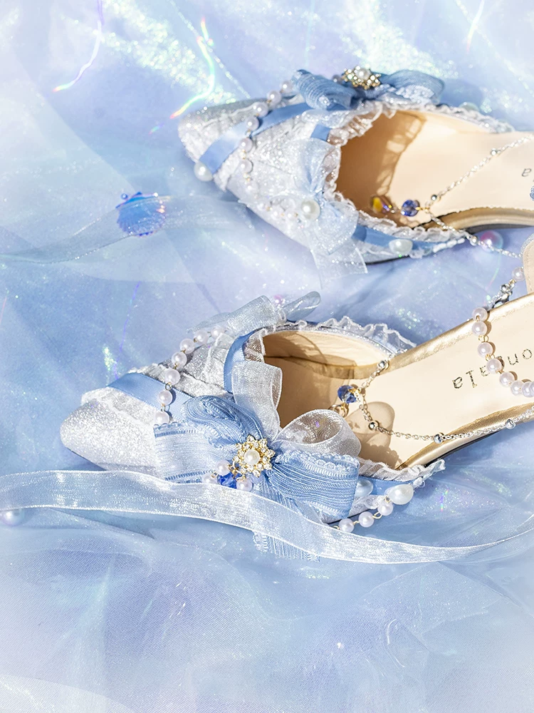 Глубоководная больничная обувь LO Shoes ZJ, плавучий Вьентьян, Лолита Шэньси, оригинальный фиксатор верхняя кожа, верхняя Лолита на каблуке-стойке