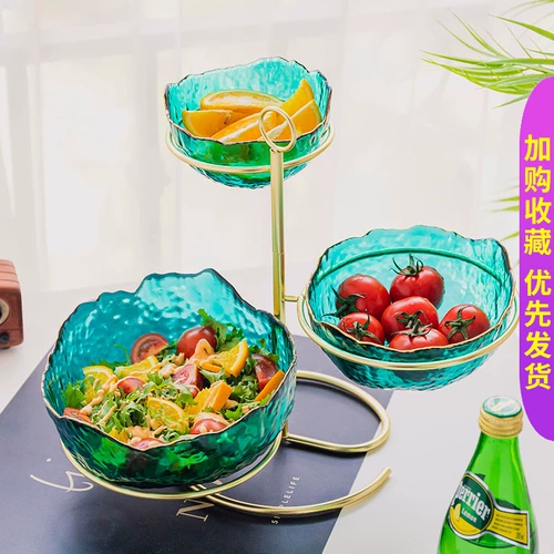 Японская креативная посуда, десертная стеклянная чаша для домашнего использования, комплект, популярно в интернете, легкий роскошный стиль