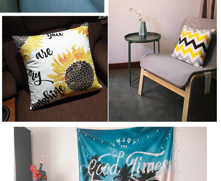 Bắc Âu gió gối màu vàng hình học đệm màu xám in sofa gối gối gối bay cửa sổ phòng ngủ giường thắt lưng - Trở lại đệm / Bolsters gối tựa lưng ghế gỗ