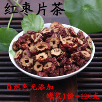 2 cans of hand-picked red jujube slices Tea Dried red Jujube sweet and crispy seedless tea Dried Jujube slices 120g tea