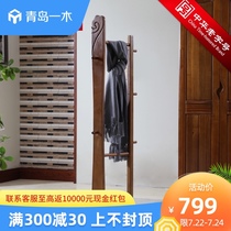 Qingdao Yimu multi-functional hanger Floor-to-ceiling bedroom furniture All solid wood hangers hangers Coat rack New Chinese style