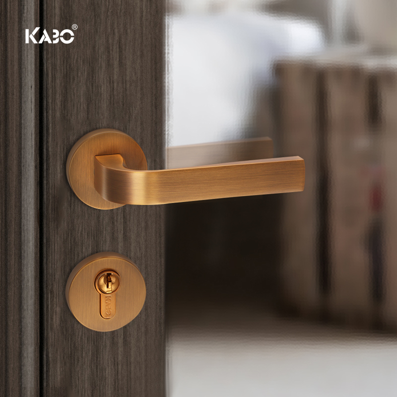 German KABO door lock indoor bedroom minimalist door lock handle muted home solid wood door lock dressing room