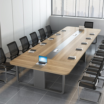 Conference table long table large small minimalist modern talks for reception desk chair combined strip table meeting room