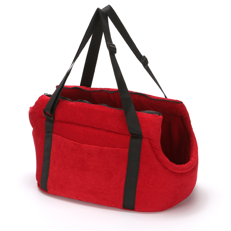 Pet Handbag Small Dog Pooch Single Shoulder Diagonal Satchel With Bag Winter Warm Teddy Kitty out of portable bag