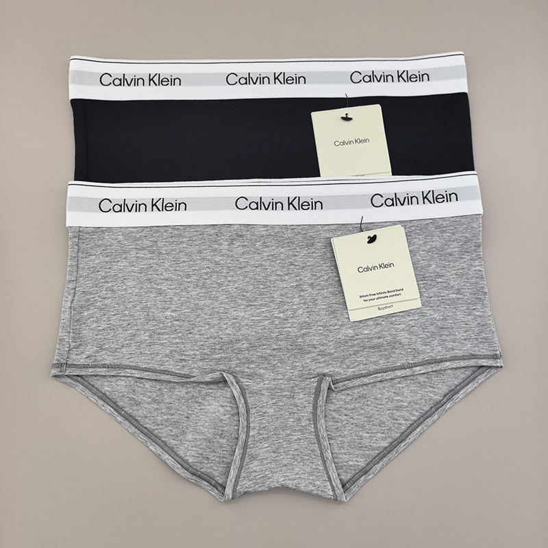 Calvin Klein Ck Women's Boxer Briefs 26 Years New Model Mid-Waist Wide-Brimmed Modal Cotton Qf8527 Calvin Klein Ck Women's Boxer Briefs 26 Years New Model Mid-Waist Wide-Brimmed Modal Cotton Qf8527
