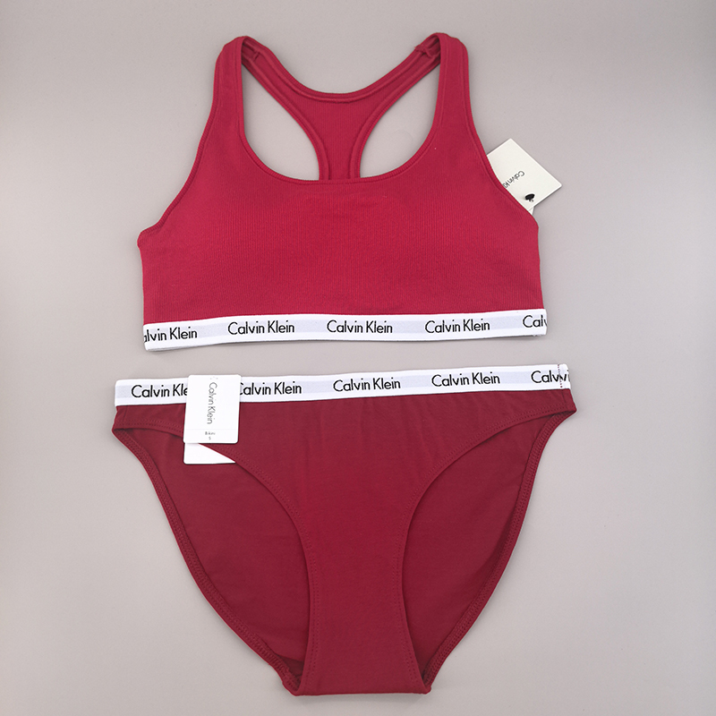 Official Website Same Style Genuine Ck Underwear 25 Women's Padded Detachable Ribbed Racerback Bra Set Qp3264 Official Website Same Style Genuine Ck Underwear 25 Women's Padded Detachable Ribbed Racerback Bra Set Qp3264