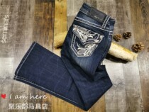 Imported womens jeans boutique denim riding pants casual pants Micro la Jule club harness shop