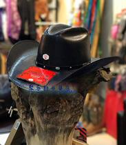 American imported western cowboy hat black straw hat knight hat outdoor sun hat Ju Lok Club harness shop