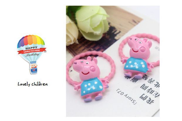 Phụ kiện tóc trẻ em Hàn Quốc phim hoạt hình dễ thương màu hồng lợn cô gái lợn Cô gái tóc xù bao gồm tất cả các loại kẹp tóc trâm cài tóc