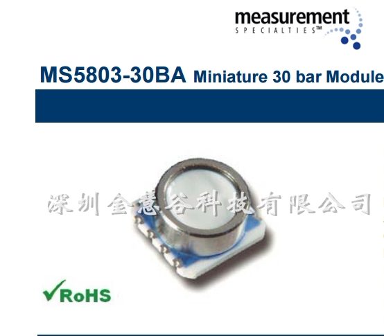 Original MS5803-30BA MEAS precision high precision digital bathymetry sensor MS5803
