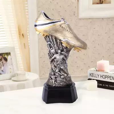 Football game custom trophy European retro style Golden Boot Award Excellent striker Football Trophy Best shooter