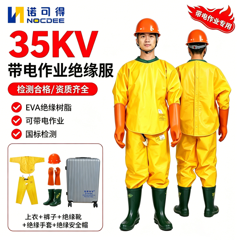 High-Voltage Insulating Clothing Set 10Kv/35Kv for Live Work, Eva Resin Insulating Protective Clothing, Special for Electricians and Power Grids High-Voltage Insulating Clothing Set 10Kv/35Kv for Live Work, Eva Resin Insulating Protective Clothing, Special for Electricians and Power Grids